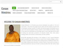 Tablet Screenshot of canaanministries.org